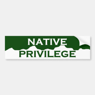 Colorado Native Privilege Bumper Sticker