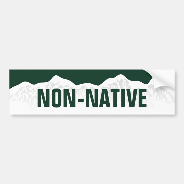 Colorado Non Native Bumper Sticker (Front)