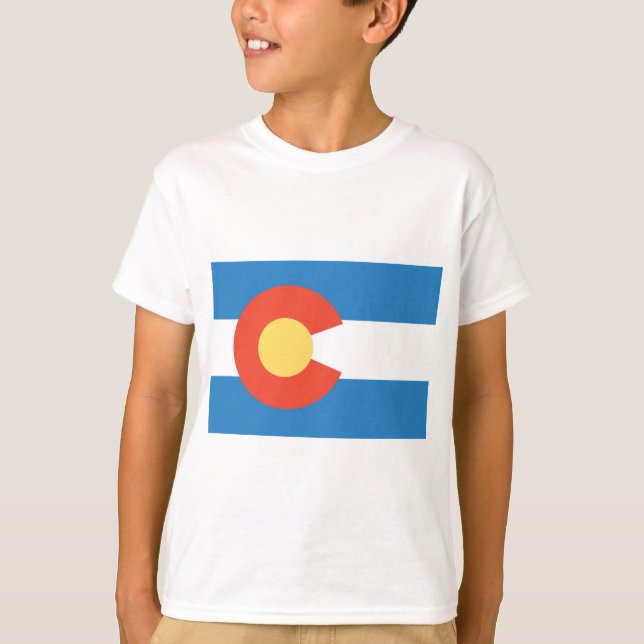 Colorado  Official State Flag T-Shirt (Front)