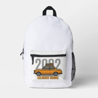Colorado Orange BMW 2002 Printed Backpack