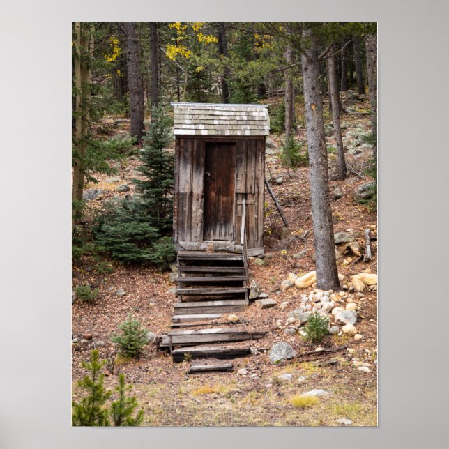 Colorado Outhouse at St. Elmo Ghost Town Photo Poster (Front)