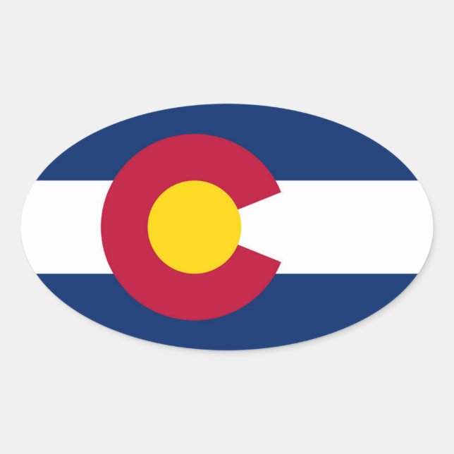 Colorado Oval Sticker (Front)