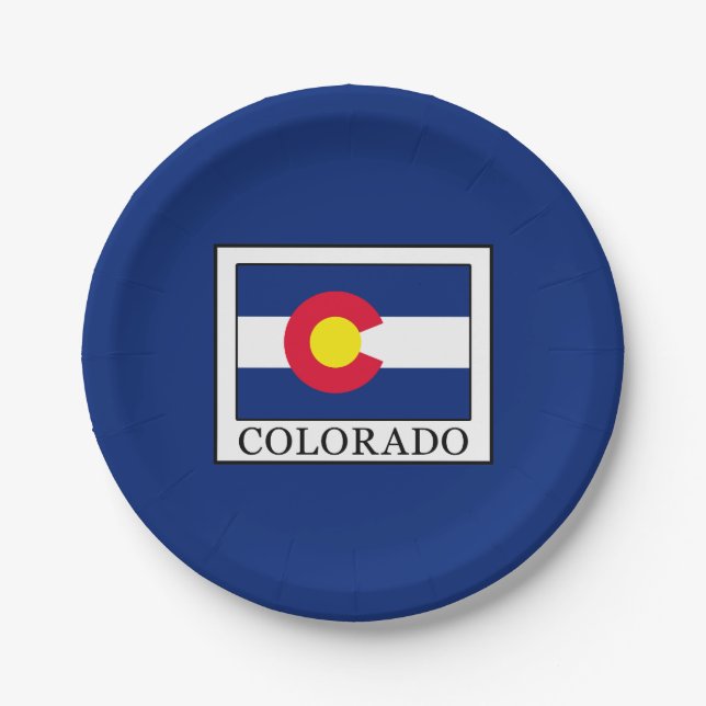 Colorado Paper Plate (Front)