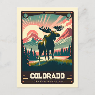 Colorado Patriotic Spirit Vintage Postcard