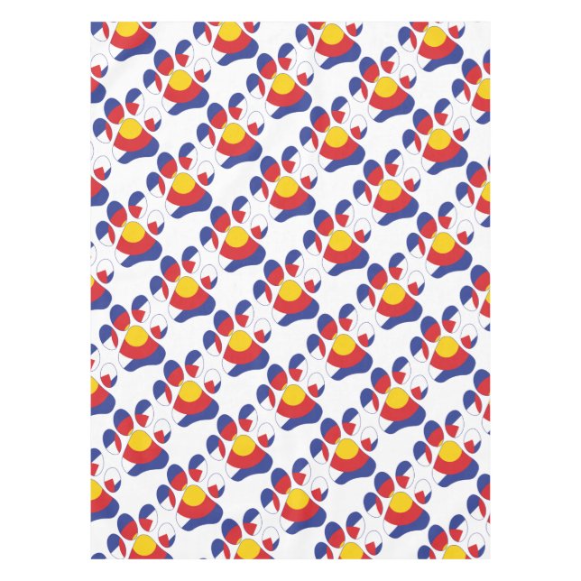 Colorado Paws Tablecloth (Front)