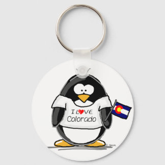 Colorado Penguin Key Ring
