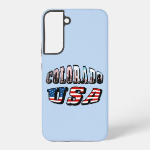 Colorado Picture and USA Text Samsung Galaxy Case