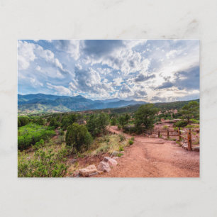 Colorado Pikes Peak Evening Hike Postcard