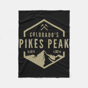 Colorado Pikes Peak  Fleece Blanket