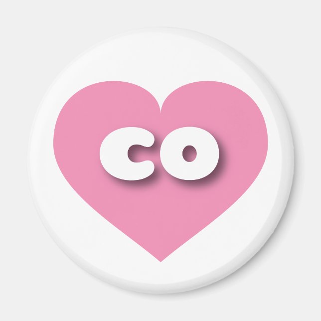 Colorado pink heart - I love co Magnet (Front)