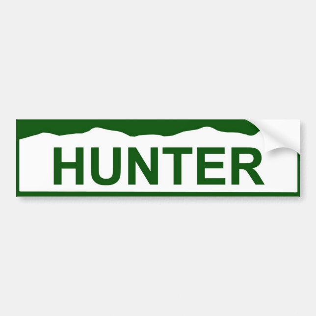 colorado plate new - HUNTER Bumper Sticker (Front)