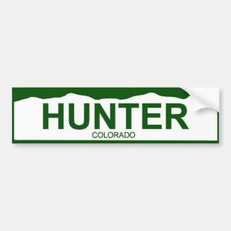 colorado plate new - HUNTER Bumper Sticker