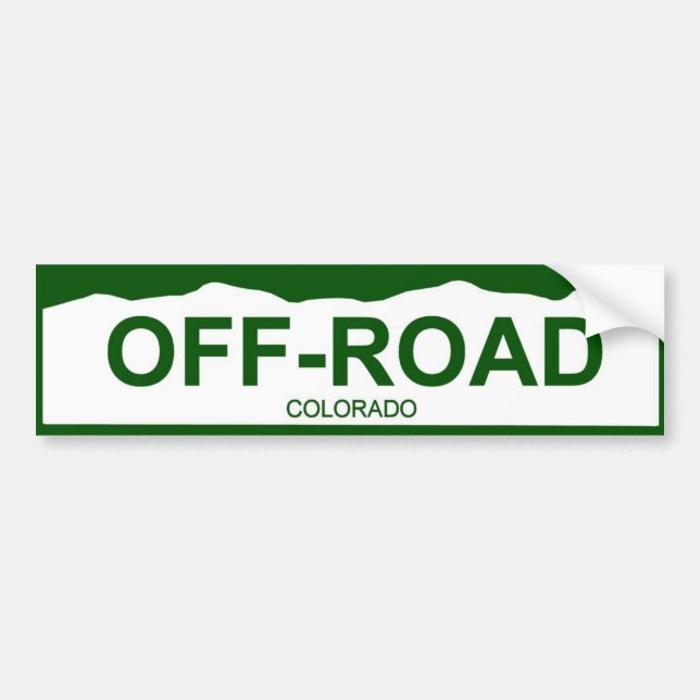 colorado plate new - OFF-ROAD Bumper Sticker (Front)