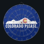 Colorado Please Dartboard<br><div class="desc">Colorado is THE Rocky Mountain state. It has everything you need to satisfy your mountain hunger.</div>