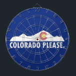 Colorado Please Dartboard<br><div class="desc">Colorado is THE Rocky Mountain state.  It has everything you need to satisfy your mountain hunger.</div>