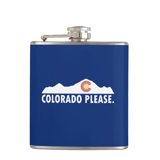 Colorado Please Hip Flask (Front)