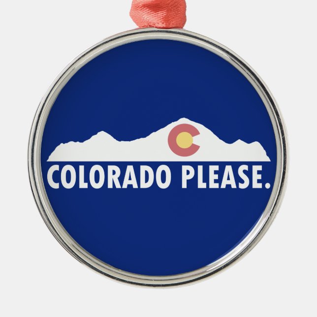 Colorado Please Metal Tree Decoration (Front)
