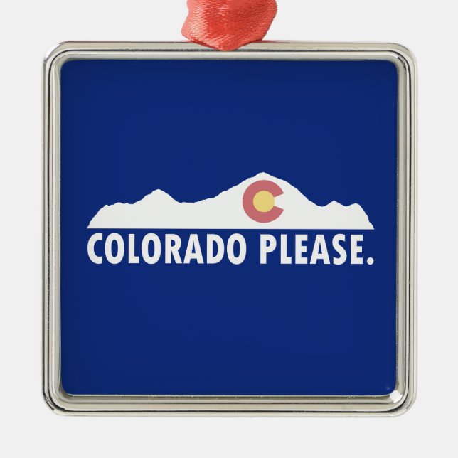 Colorado Please Metal Tree Decoration (Front)