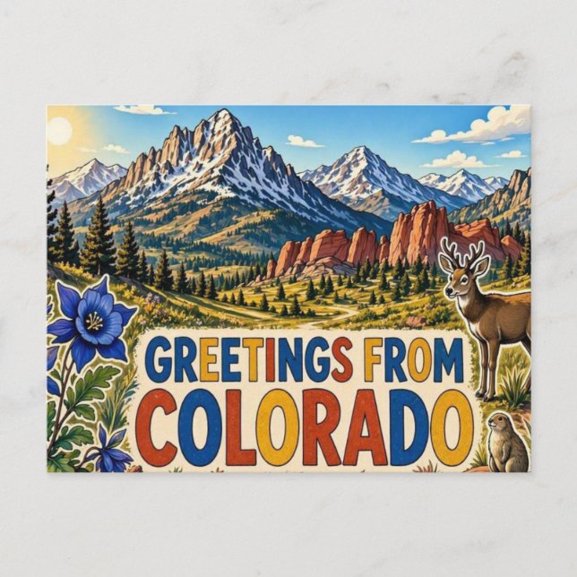 COLORADO Postcard (Front)
