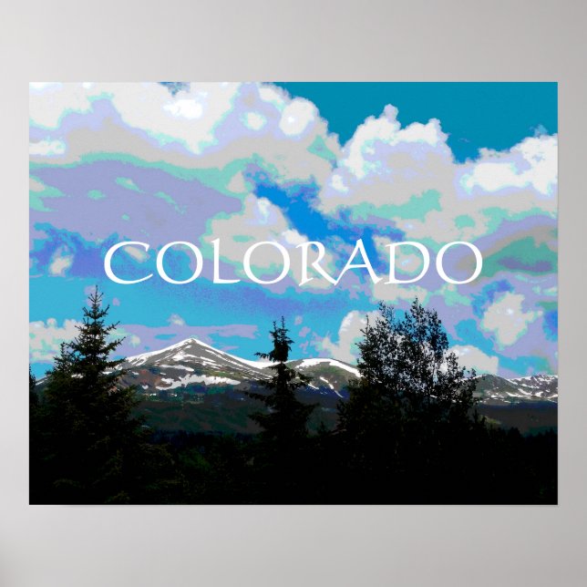 Colorado poster nature art mountains landscape (Front)