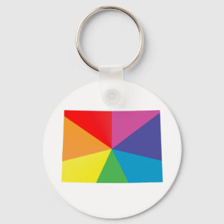 colorado pride. angled. key ring