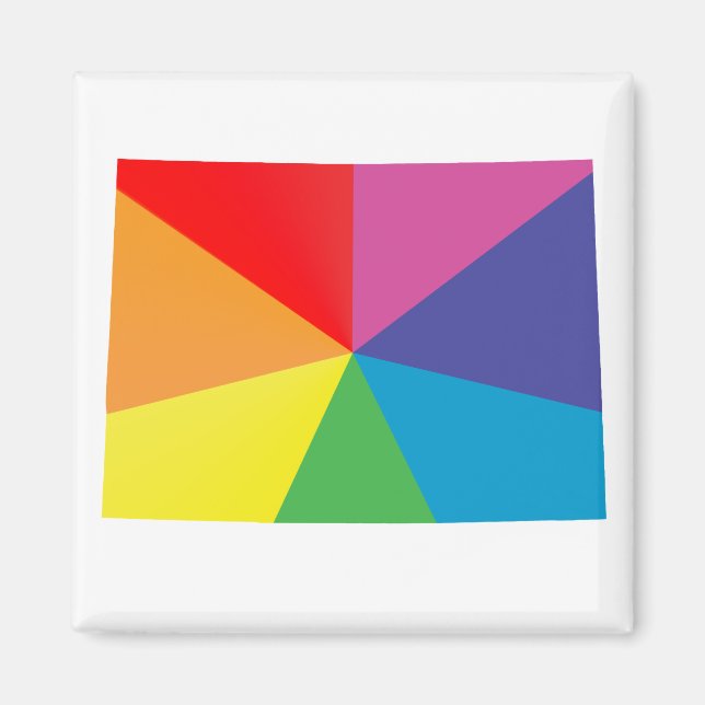 colorado pride. angled. magnet (Front)
