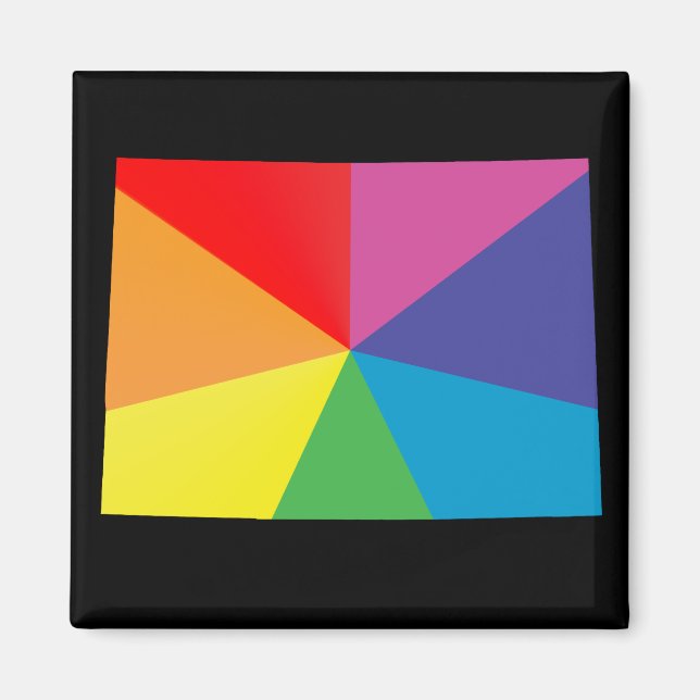 colorado pride. angled. magnet (Front)