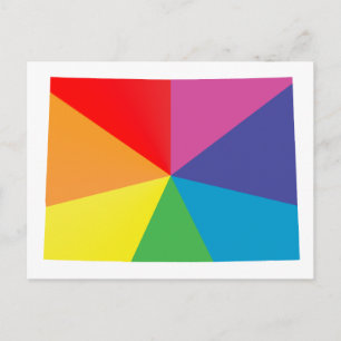 colorado pride. angled. postcard