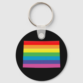 colorado pride. striped. key ring