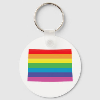 colorado pride. striped. key ring