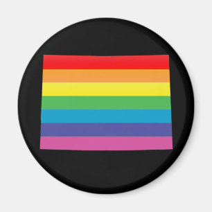 colorado pride. striped. magnet
