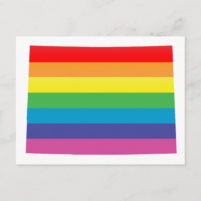 colorado pride. striped. postcard (Front)