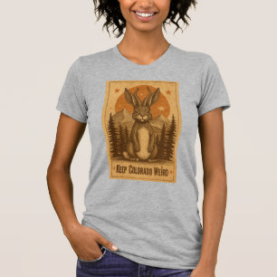 Colorado Rabbit with Tentacles-Keep Colorado Weird T-Shirt