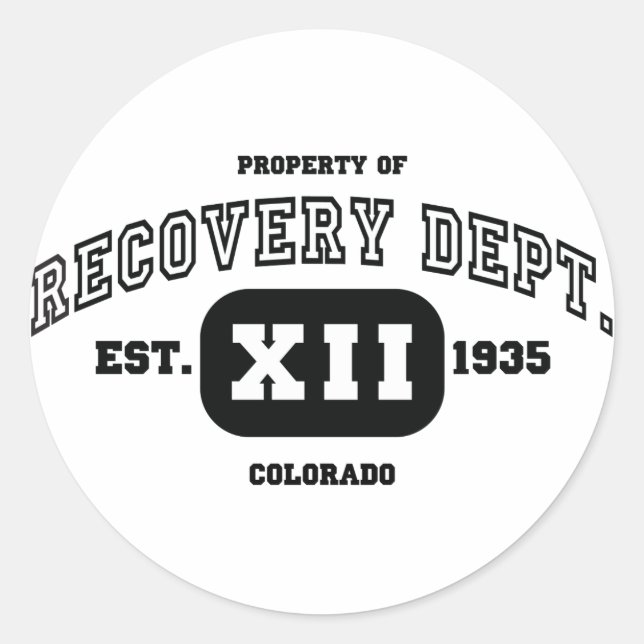 COLORADO Recovery Classic Round Sticker (Front)