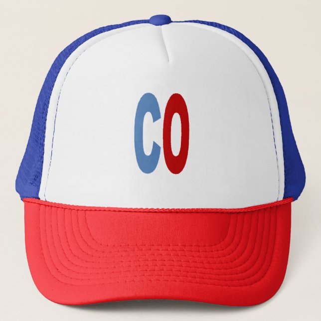 COLORADO red white blue Trucker cap (Front)