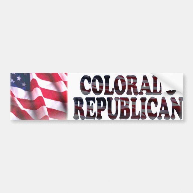 Colorado Republican Bumper Sticker (Front)