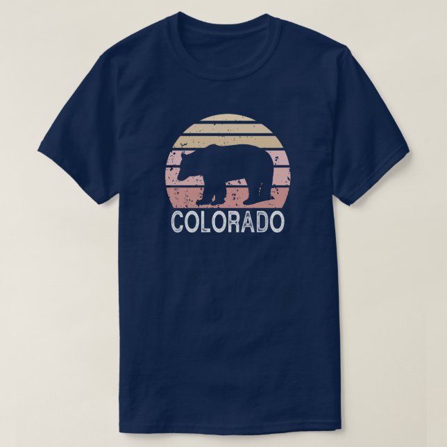 Colorado Retro Bear T-Shirt (Design Front)