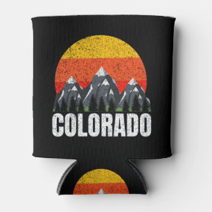 Colorado Retro Sunset Can Cooler