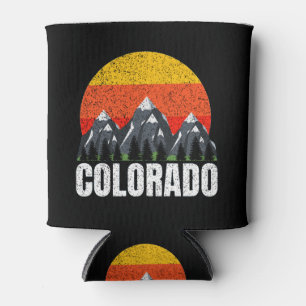 Colorado Retro Sunset Can Cooler