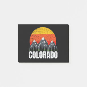 Colorado Retro Sunset Post-it Notes
