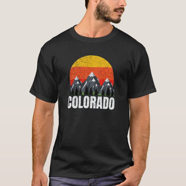 Colorado Retro Sunset T-Shirt (Front)