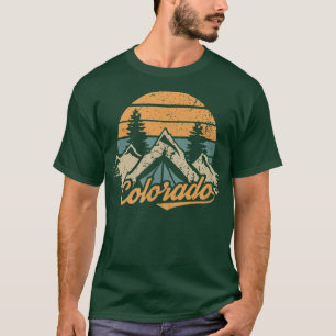 Colorado Retro Vintage Mountains Nature Hiking T T-Shirt