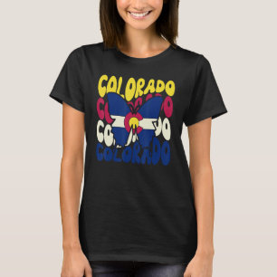 Colorado Retro Vintage State Butterfly Souvenir T-Shirt