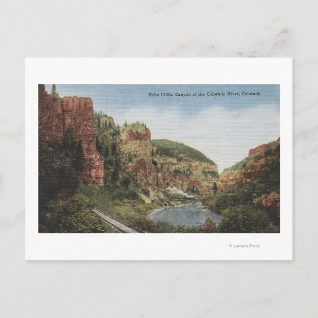 Colorado River, CO - Echo Cliffs Postcard (Front)