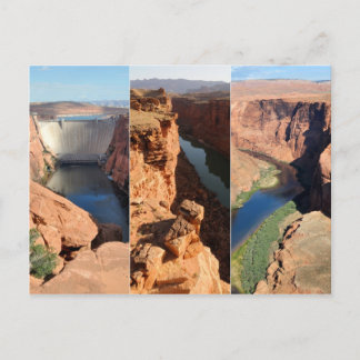Colorado River Collage - Desert Southwest Postcard