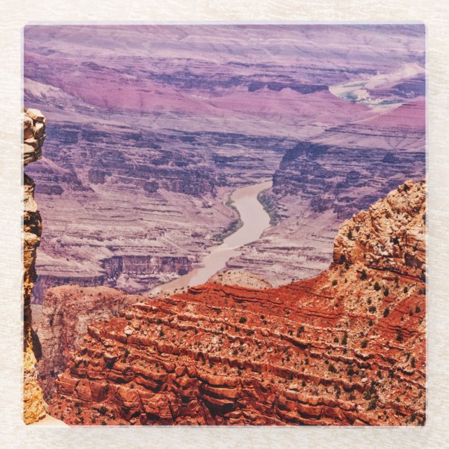 Colorado River Glass Coaster (Front)