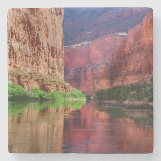 Colorado river in Grand Canyon, AZ Stone Coaster (Front)