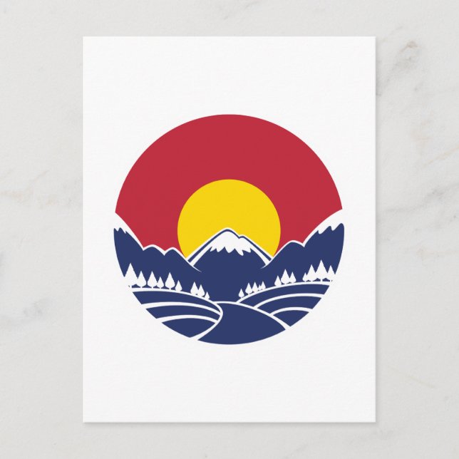 Colorado Rocky Mountain Emblem Postcard (Front)