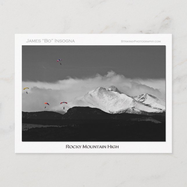 Colorado Rocky Mountain High Postcard (Front)