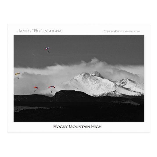 Colorado Rocky Mountain High Postcard